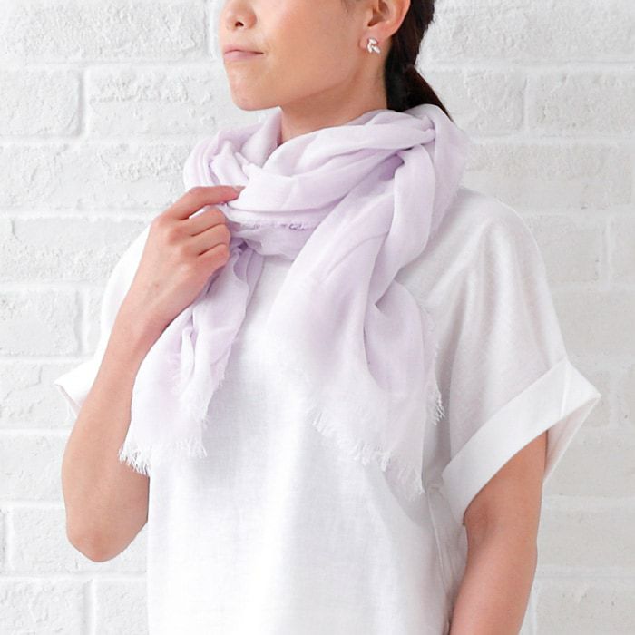 蚊帳織り ふんわり 大判ストール 約100cm×約170cm（米ぬか繊維）NUKATO
