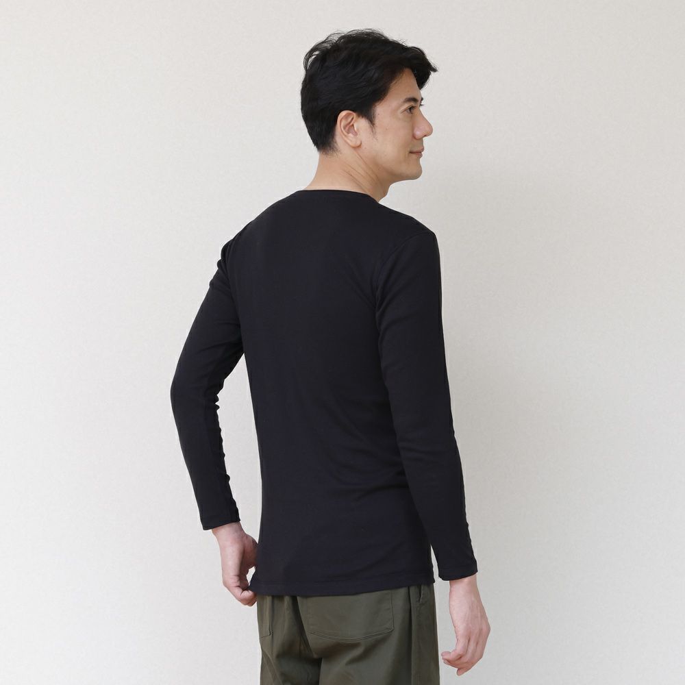 NUKATO ヌカト | ゆったりフィットインナー 長袖 メンズ（米ぬか繊維
